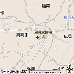 愛知県新城市黒田高縄手周辺の地図