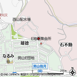 京都府八幡市八幡石不動周辺の地図