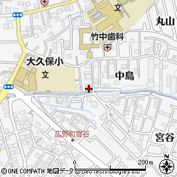 京都府宇治市広野町中島12-6周辺の地図