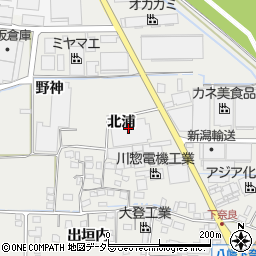 京都府八幡市下奈良北浦周辺の地図