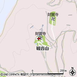 愛知県豊川市財賀町観音山周辺の地図