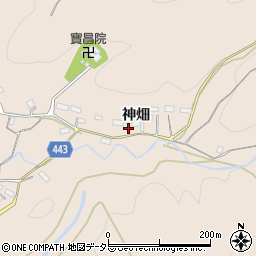 愛知県新城市黒田神畑周辺の地図
