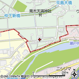 静岡県藤枝市平島1307-2周辺の地図
