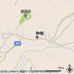 愛知県新城市黒田（神畑）周辺の地図
