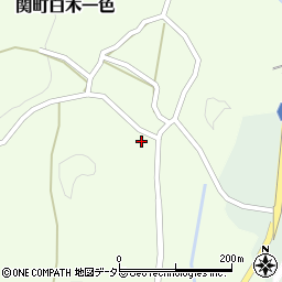 三重県亀山市関町白木一色1349-4周辺の地図