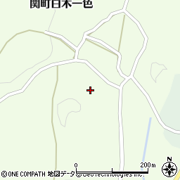 三重県亀山市関町白木一色1009周辺の地図