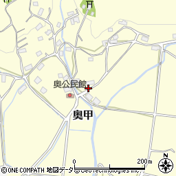 兵庫県赤穂郡上郡町奥甲357周辺の地図