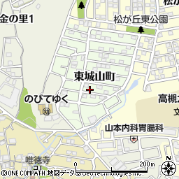 大阪府高槻市東城山町10-24周辺の地図