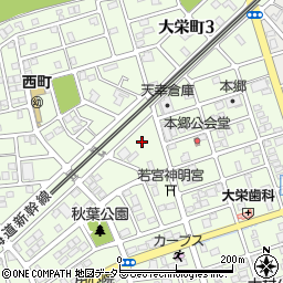 静岡県焼津市大周辺の地図