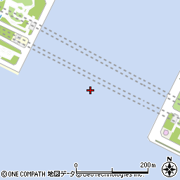 衣浦海底トンネル周辺の地図
