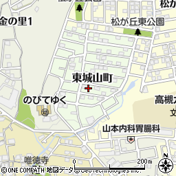 大阪府高槻市東城山町10-4周辺の地図