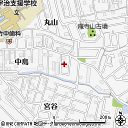 京都府宇治市広野町中島周辺の地図