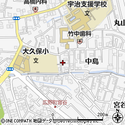 京都府宇治市広野町中島11周辺の地図