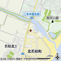 三重県鈴鹿市北若松町386周辺の地図