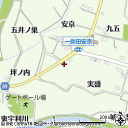 愛知県新城市一鍬田堂ノ前周辺の地図