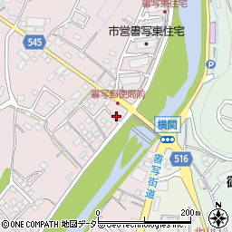 姫路書写郵便局周辺の地図