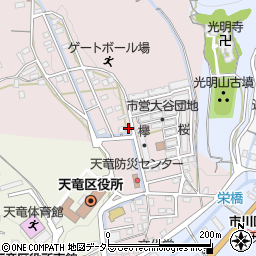 静岡県浜松市天竜区大谷164周辺の地図