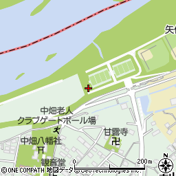 矢作川西尾緑地トイレ２周辺の地図
