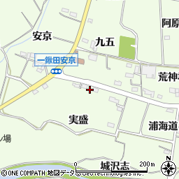 愛知県新城市一鍬田実盛周辺の地図