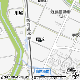 愛知県幸田町（額田郡）菱池（尾浜）周辺の地図