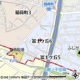 愛知県半田市冨士ケ丘周辺の地図