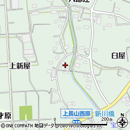 愛知県豊川市上長山町上新屋39-1周辺の地図