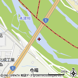 木津川大橋周辺の地図