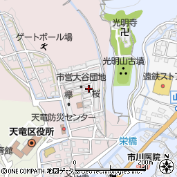 静岡県浜松市天竜区大谷165周辺の地図