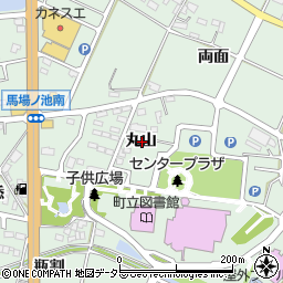 愛知県額田郡幸田町大草丸山周辺の地図