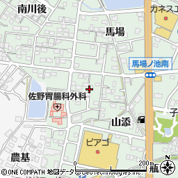 愛知県額田郡幸田町大草松山周辺の地図