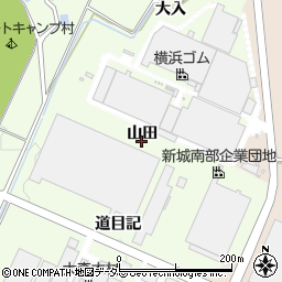 愛知県新城市一鍬田山田周辺の地図