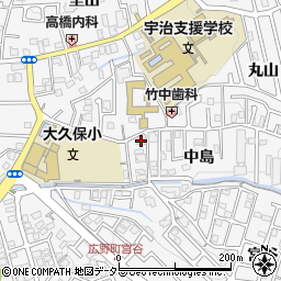 京都府宇治市広野町中島12-1周辺の地図