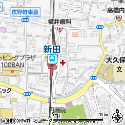 京都府宇治市広野町東裏周辺の地図