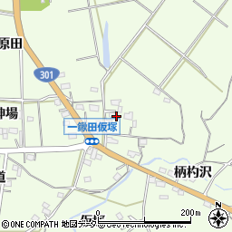 愛知県新城市一鍬田小深田周辺の地図