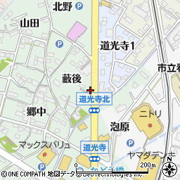 愛知県西尾市道光寺町藪後27-9周辺の地図