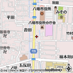 京都銀行八幡中央支店 ＡＴＭ周辺の地図