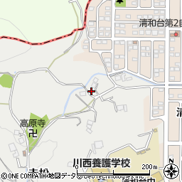兵庫県川西市赤松垣内周辺の地図
