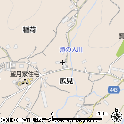 愛知県新城市黒田広見周辺の地図