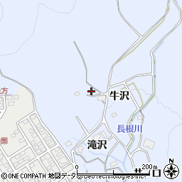 愛知県豊川市萩町牛沢周辺の地図