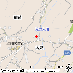 愛知県新城市黒田（広見）周辺の地図