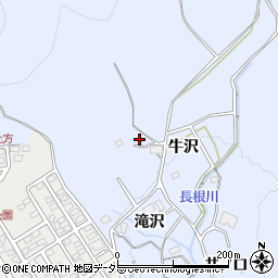 愛知県豊川市萩町（牛沢）周辺の地図