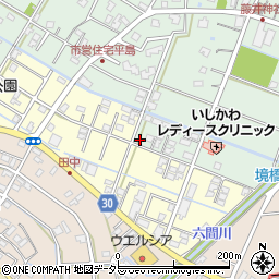 静岡県藤枝市平島64-6周辺の地図