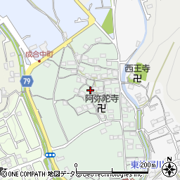 大阪府高槻市成合中の町周辺の地図