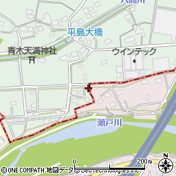 静岡県藤枝市平島1240-2周辺の地図