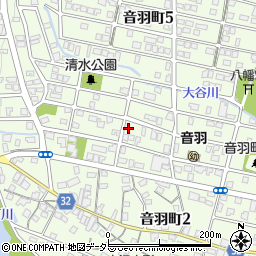 静岡県藤枝市音羽町3丁目周辺の地図