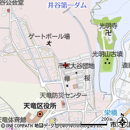 静岡県浜松市天竜区大谷197周辺の地図