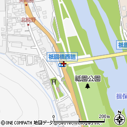 祇園橋西詰周辺の地図