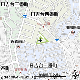 日吉台中央公園周辺の地図