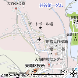 静岡県浜松市天竜区大谷160周辺の地図