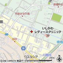 静岡県藤枝市平島64-4周辺の地図